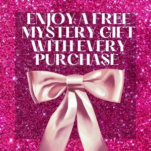 Pink Glitter Background with Satin Bow